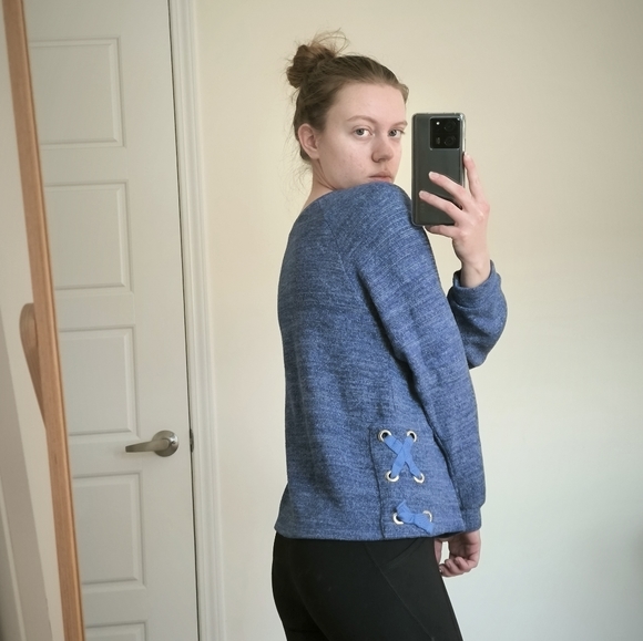 Zara Girls Blue Sweater - Picture 6 of 7